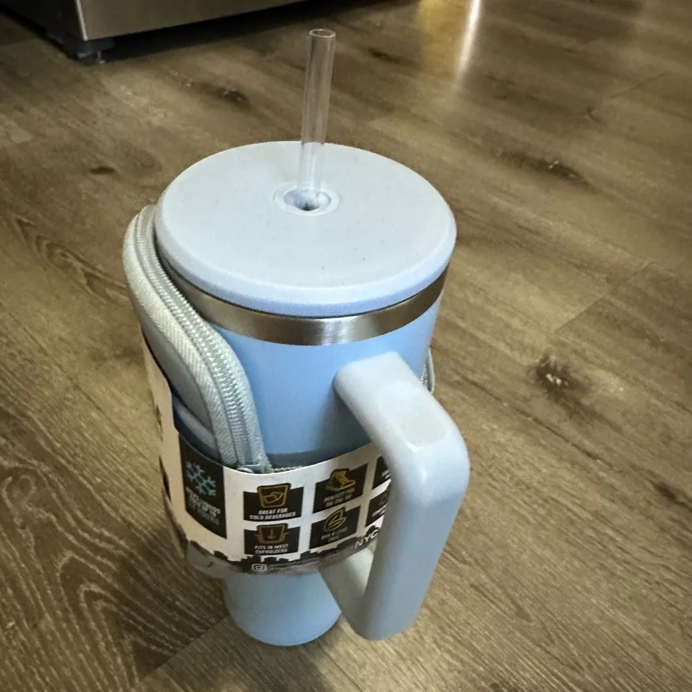 Anna Agenda Light Blue Stainless Steel Tumbler - Picture 5 of 7